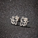 Boucles D’oreilles en Forme de Chat - boucle d’oreille