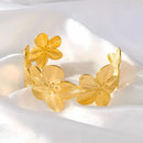 Bracelet Fleur Acier Inoxydable - bracelet