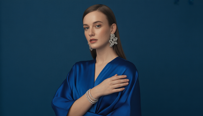 Quel Bijoux Avec Une Robe Bleu Marine