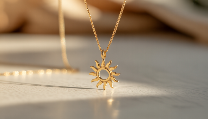 Que Signifie Le Collier Avec Un Soleil Doré