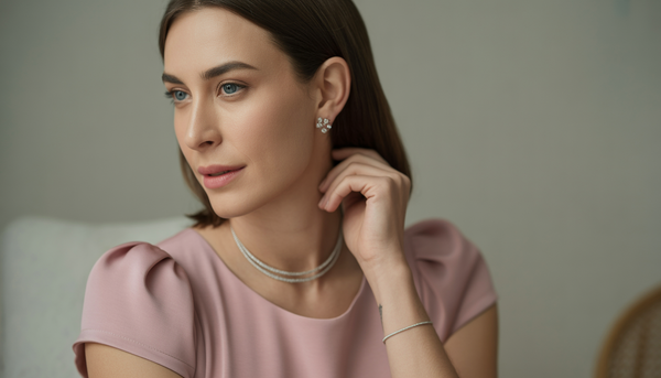 quel bijoux avec une robe rose poudré