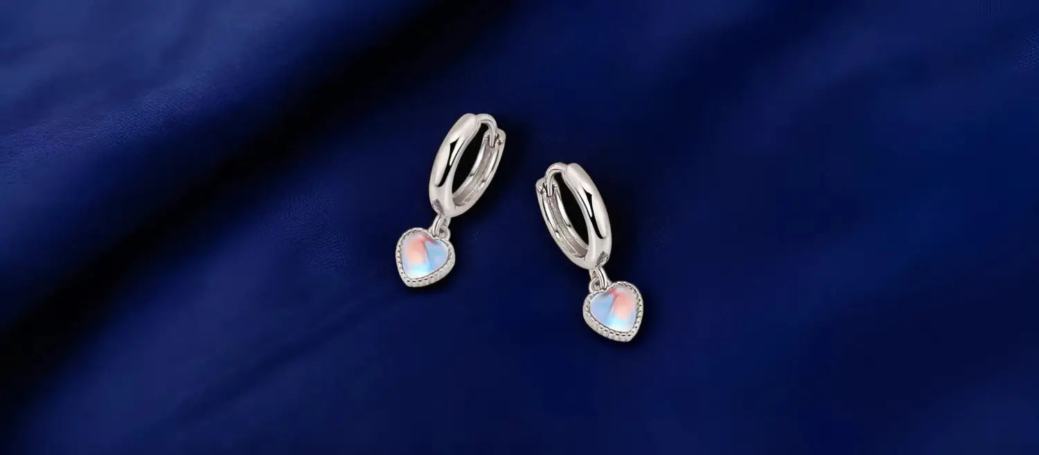 Boucle d'oreille pierre de lune