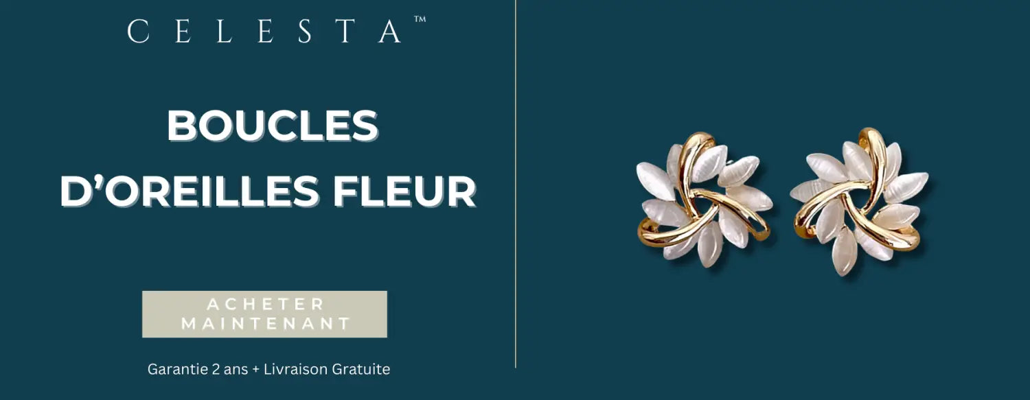 boucle d'oreille fleur