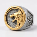 Bague acier Tete de Loup bague