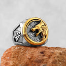Bague acier Tete de Loup 7 54 mm bague