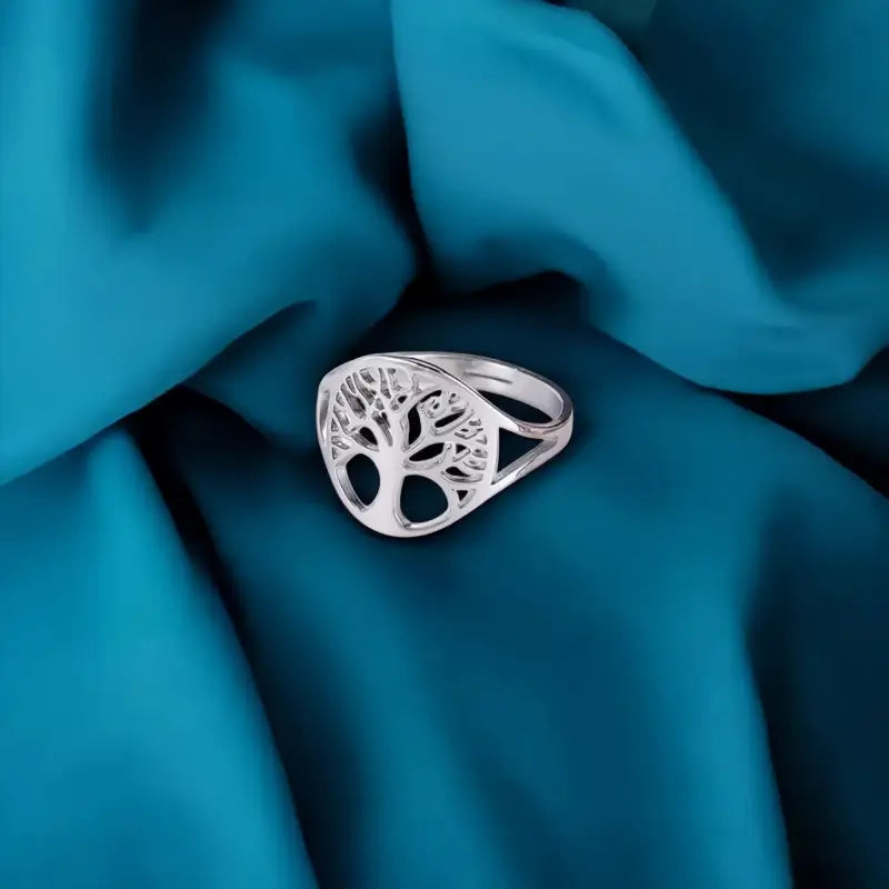 Bague Arbre de Vie Acier Inoxydable - Ajustable - bague