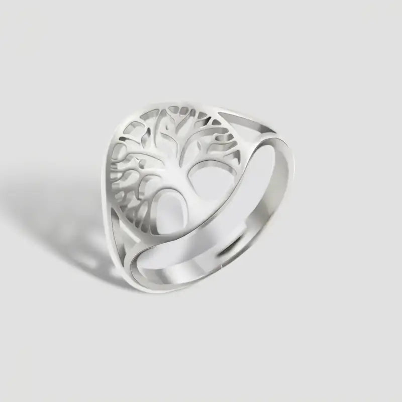 Bague Arbre de Vie Acier Inoxydable - Ajustable - bague