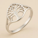 Bague Arbre de Vie Acier Inoxydable - Ajustable - bague