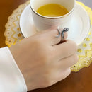 Bague Argent Serpent Femme - Ajustable - bague
