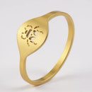 Bague Dorée Scarabée - 54-55mm - bague