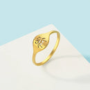 Bague Dorée Scarabée - 54-55mm - bague