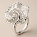Bague Fleur Rose Argent - bague