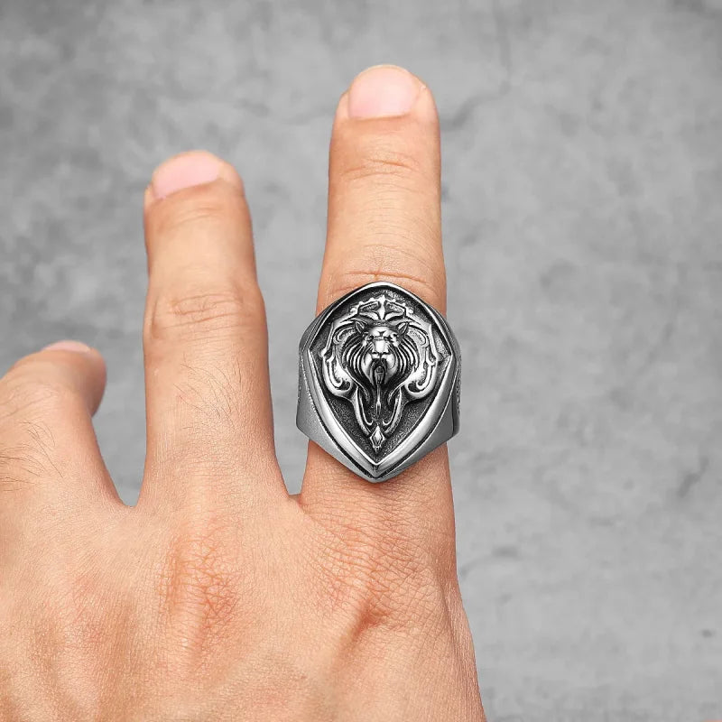 Bague Homme Tête de Lion bague