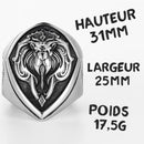 Bague Homme Tête de Lion bague