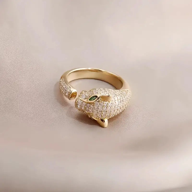 Bague Panthère Femme - Ajustable - bague