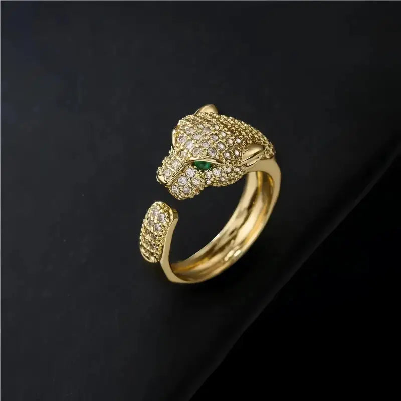 Bague Panthère Femme - Ajustable - bague