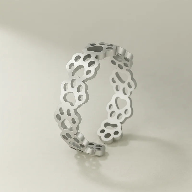 Bague Patte de Chat - ajustable - bague