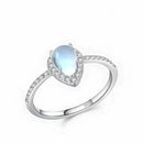 Bague Pierre de Lune Argent 925 - 49-50 - bague