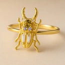 Bague Scarabée Argent - Ajustable - bague