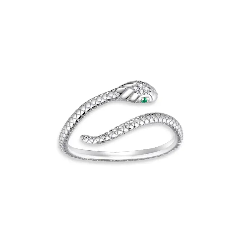 Bague Serpent Argent - Ajustable - bague