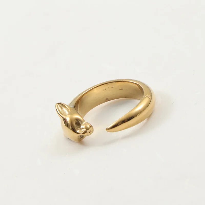 Bague Tête de Panthère Anneau - bague