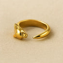 Bague Tête de Panthère Anneau - 57-58mm - bague