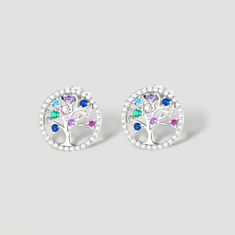 Boucle D’oreille Arbre de Vie Argent - boucle d’oreille