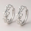 Boucle D’oreille Argent Fleur - boucle d’oreille