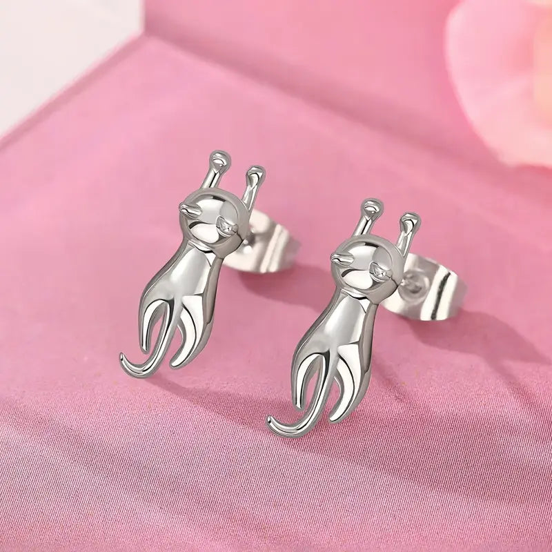 Boucle D’oreille Chat Femme - boucle d’oreille