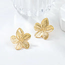 Boucle D’oreille Doré Fleur - boucle d’oreille