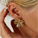 Boucle D’oreille Doré Fleur - boucle d’oreille