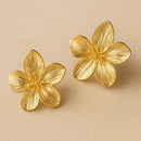 Boucle D’oreille Doré Fleur - boucle d’oreille