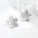 Boucle D’oreille Fleur Argentée - boucle d’oreille