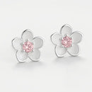 Boucle D’oreille Fleur Rose - boucle d’oreille