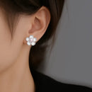 Boucle D’oreille Fleur Rose - boucle d’oreille