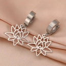 Boucle D’oreille Lotus Femme - boucle d’oreille