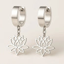 Boucle D’oreille Lotus Femme - boucle d’oreille