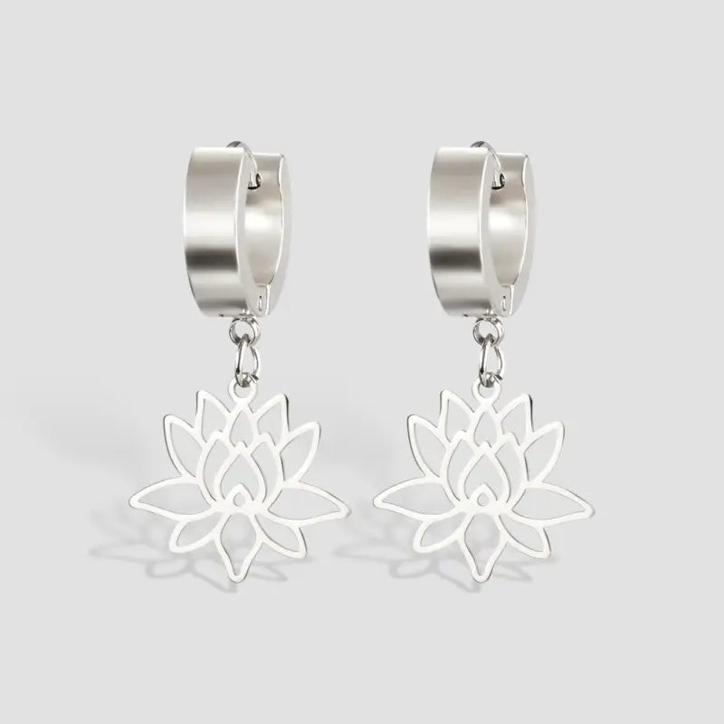 Boucle D’oreille Lotus Femme - boucle d’oreille