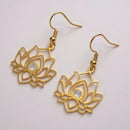 Boucle D’oreille Lotus Pendante - boucle d’oreille