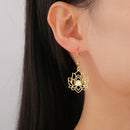 Boucle D’oreille Lotus Pendante - boucle d’oreille