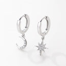 Boucle d’oreille Lune Soleil boucle d’oreille