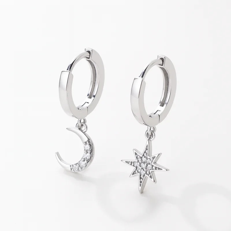 Boucle d’oreille Lune Soleil boucle d’oreille