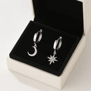 Boucle d’oreille Lune Soleil boucle d’oreille