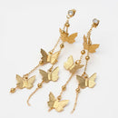 Boucle D’oreille Pendante Papillon Doré - boucle d’oreille