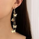 Boucle D’oreille Pendante Papillon Doré - boucle d’oreille