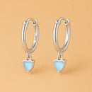 Boucle D’oreille Pierre de Lune Argent - boucle d’oreille