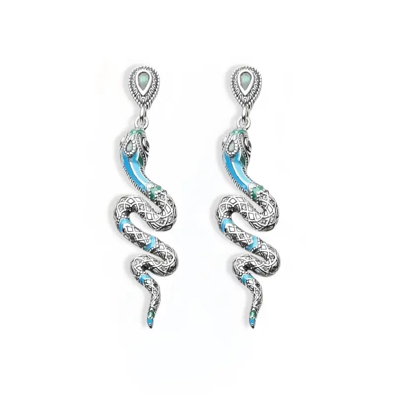 Boucle D’oreille Serpent Argent - boucle d’oreille