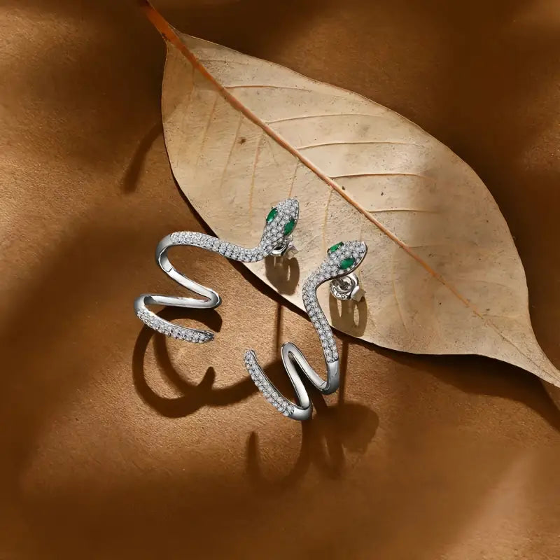Boucle D’oreille Serpent Argent - boucle d’oreille