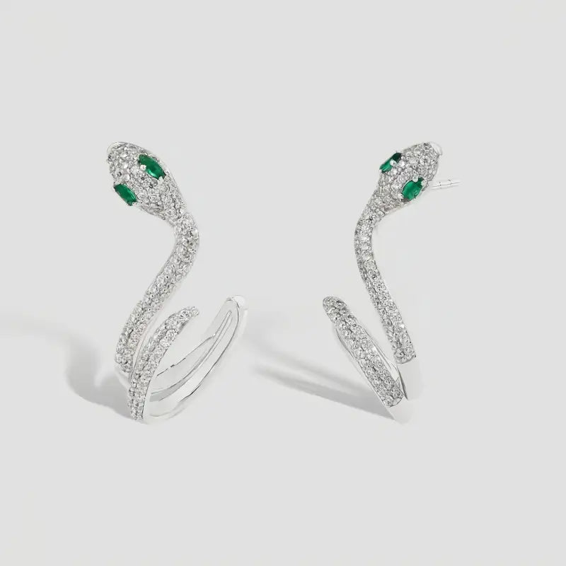 Boucle D’oreille Serpent Argent - boucle d’oreille