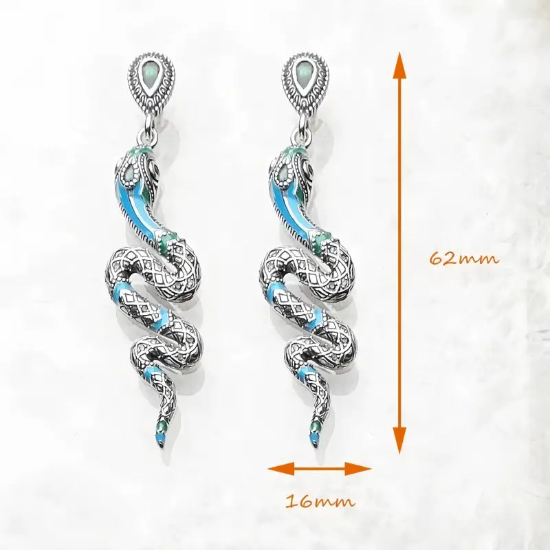 Boucle D’oreille Serpent Argent - boucle d’oreille